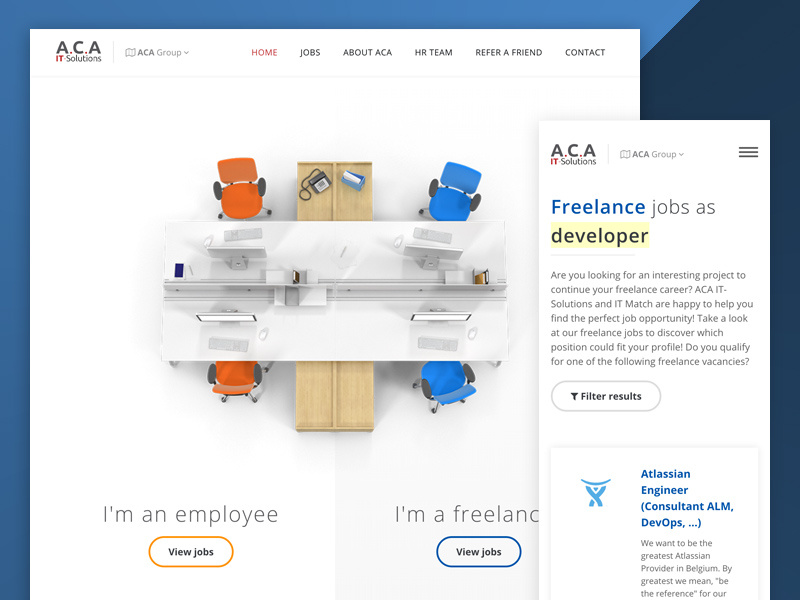 Job portal vacancies it aca freelancer employee jobs