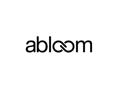 Logo for abloom abloom black bloom bw infinity logo white