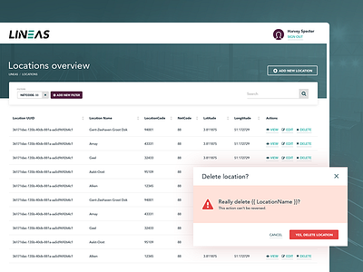 Lineas Overview crud freight green login rail spa train ui