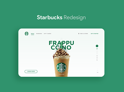 Starbucks - UI/UX Redesign coffee design interface landing redesign starbucks ui ux web website