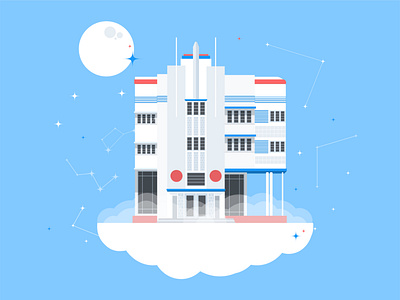 Astro Inn adobe illustrator digital art digital illustration flat design flat illustration graphic design illustration illustration art illustrations vector