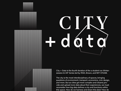 City+Data black city data greyscale poster typography visualization