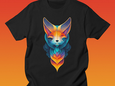 Spirit Fox - T-shirt ai flame fox mid journey t shirt threadless