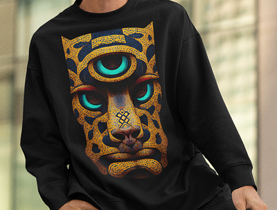 3 Eyed Jaguar - T-shirt eyes jaguar psychedelic sweatshirt t shirt threadless trippy