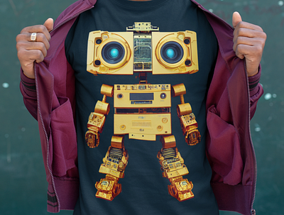 Dance Robot - T-shirt 3d clothing dance mid journey robot t shirt threadless