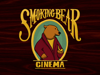 Smoking Bear Cinema Branding branding hand lettering illustration logo orlando procreate production company