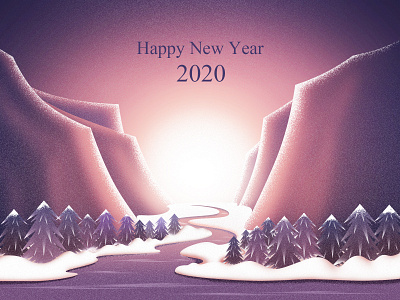 happy new year 2020 design illustration