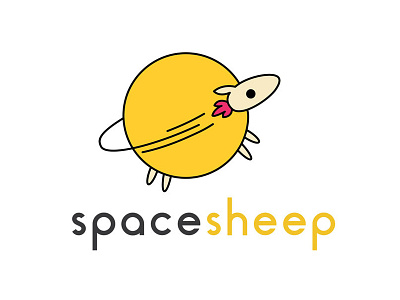 Spacesheep Logo Design branding design flat icon illustration logo vector