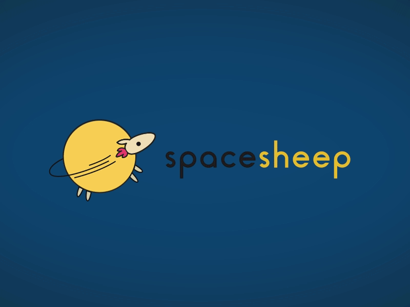 Spacesheep Logo Animation after effects design icon logo logo animation motion graphic sheep space