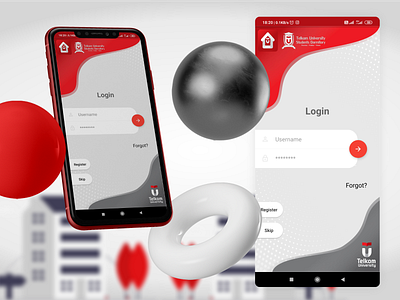 UI Android Login SmartDormitory - Telkom Dormitory android dormitory smart telkomdormitory telkomuniversity uidesign