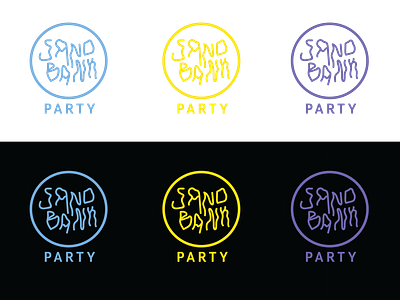 SandBank Party coloured logo