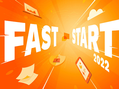 Fast Start fast illustration illustrator speed vector warp