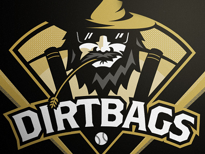 Dirtbags - Detail dirtbags illustration logo softball sport vector