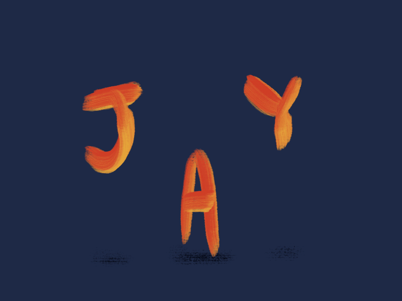 JJ Experiment animation brush cel jumping kyle lettering mograph photoshop