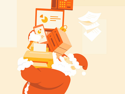 🎅🏻 character christmas holiday holidays illustration illustrator office supplies santa santa claus
