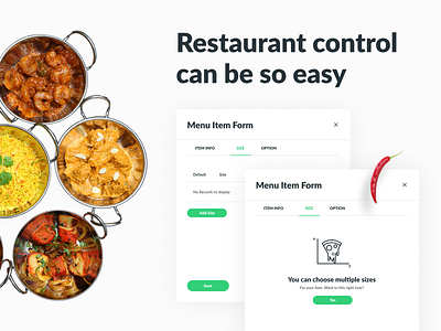 Dishzilla Restaurant Owner app application desktop app eat food food app menu menu design placeholder restaurant web