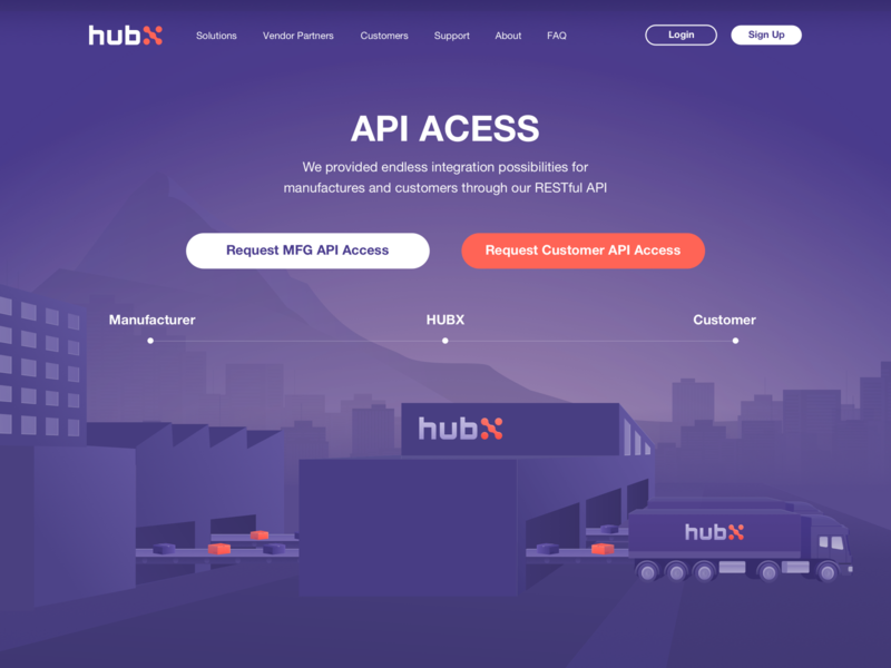 HubX API Acess Page app application brand branding branding design design flat icon illustration lettering logo logo design minimal typography ui ux vector violet web website