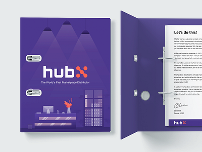 HubX Brochure app application art brand branding branding design clean design flat icon identity illustration illustrator ios lettering minimal typography ui ux web