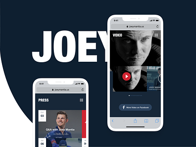 Joey Mantia Concept app brand branding branding design design logo logo design ui ux web