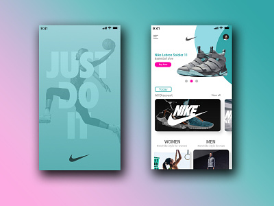 Nike Store animation app branding design icon illustration ui ux web website