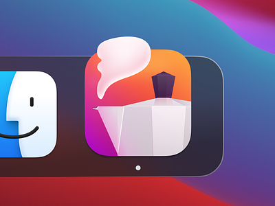 Mocka app app design application bigsur figma gradient icon illustration logo mac os big sur macos macos icon swift vector