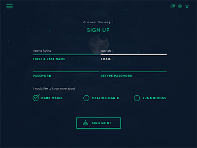 Daily UI #001: Sign Up