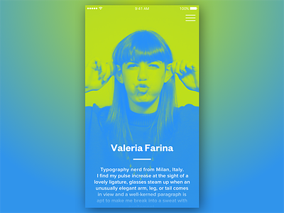 Daily UI #006: User Profile app colorful daily daily ui minimal profile ui user user profile