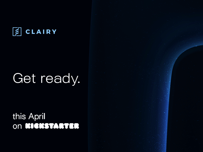Get ready blue breathe clairy crowdfunding dark kickstarter light teaser