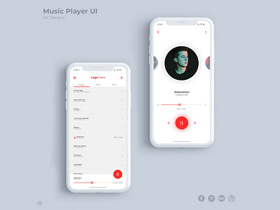 Dribble graphic design mobile ui music player ui photoshop ui design