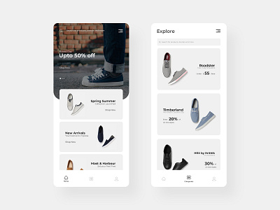 E commerce App UI Concept app design design graphic design illustration interaction design mobile app mobile ui photoshop ui ui design ux design white