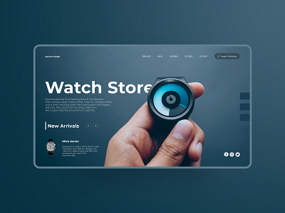 Watch Store Design Concept app design design graphic design interaction design photoshop ui ui design ux design webdesign website webui webuiuxdesign