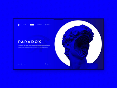 PARADOX | UI/UX Design blue branding concept art graphic design illustration minimal modern ui ui ux ui design uidesign uiux ux