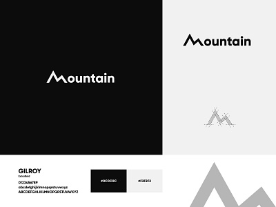 Mountain brand identity branding concept art design flat graphic design illustration logo logofolio minimal modern