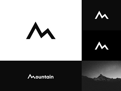 Mountain brand identity branding concept art design flat graphic design illustration logo logofolio minimal modern