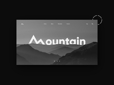 Mountain - UI\UX brand identity branding minimal modern mountain logo ui ui ux ui design uidesign uiux ux ux ui ux design uxdesign uxui web web design webdesign website website design