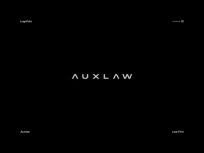 Logofolio auxlaw brand brand identity branding design graphic design law firm law logo logo logo brand logofolio minimal modern rejected text logo