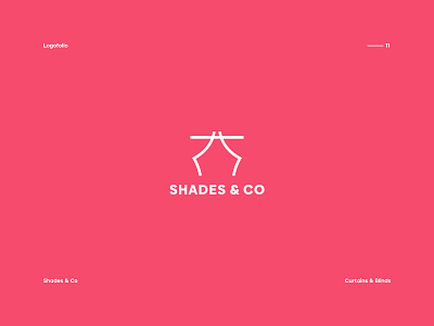 Shades & Co brand identity branding curtain logo design graphic design logo logofolio minimal minimal logo modern shades co shades logo