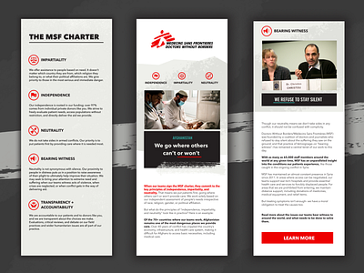 Doctors Without Borders Email Series branding email design emails graphic design
