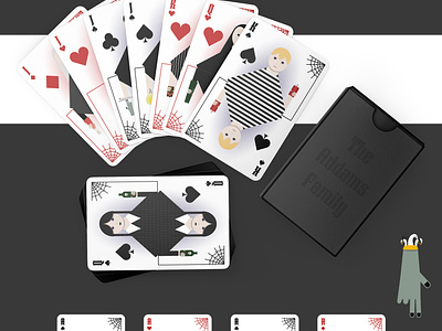 Addams Family Playing Cards