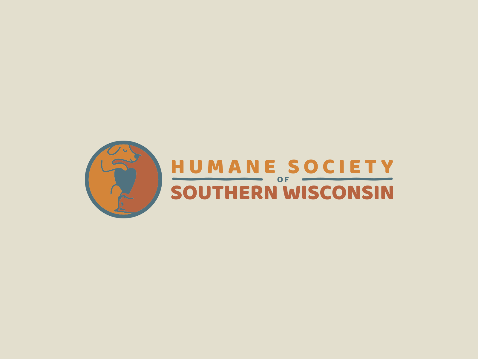 Humane Society of Southern Wisconsin brand brand design brand identity branding braning design graphic design logo logo design logo system