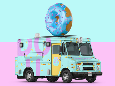 Donut Fest Truck Branding