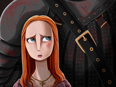 Lady Sansa fanart game of thrones illustration ipad procreate sansa stark