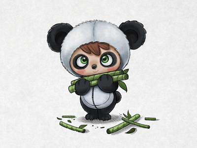 Pnada :3 cute illustration ipad panda procreate