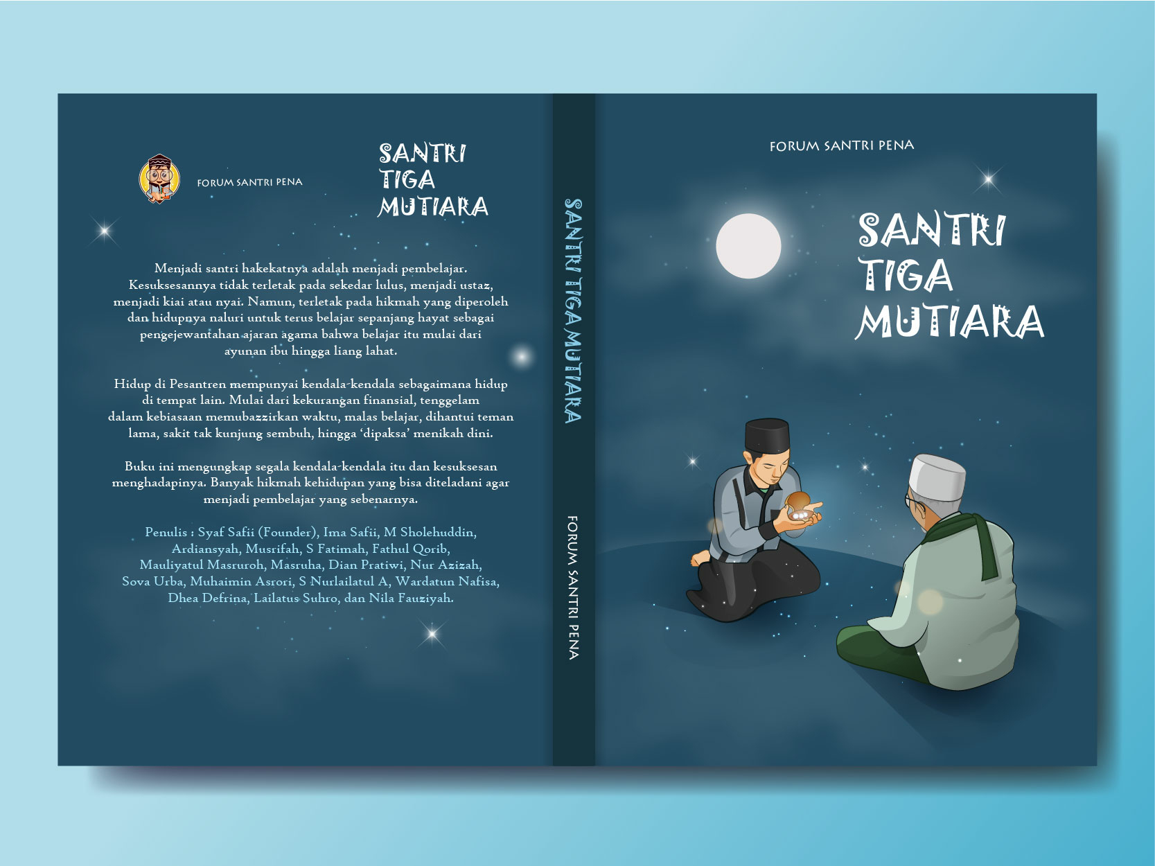 Santri Tiga Mutiara Cover Book Design By Kang Shalih On Dribbble