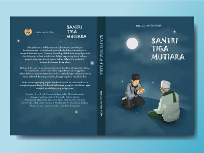 Santri Tiga Mutiara - Cover Book Design book book cover character design flat guide illustration islamic layout short story story vector writing