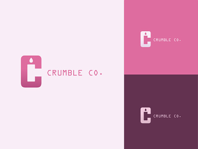 Crumble Co. Logo Design contest logo design illustration logo logo design minimalist negative space logo simple logo vector