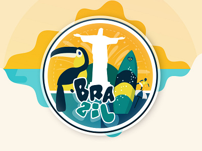 Brazil Sticker for @Sticker Mule