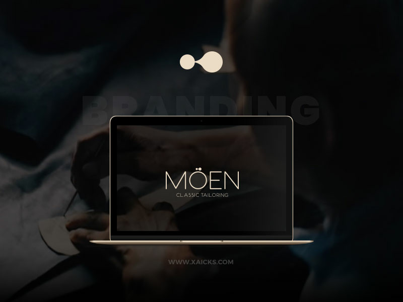 Moen - Branding flat simple classic tailor brand branding logotype design logotype logo