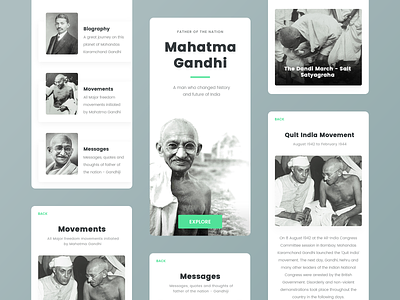 Father of the Nation - Mahatma Gandhi biography father gandhi india messages movement thoughts