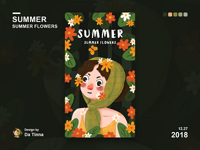 Summer Flowers illustration